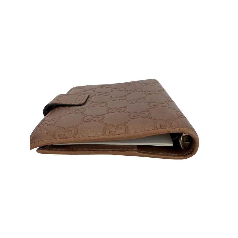Gucci GG Monogram Leather Agenda Planner w/ Heart Logo 4 x 5.5, Inserts + Pencil - Picture 4 of 8